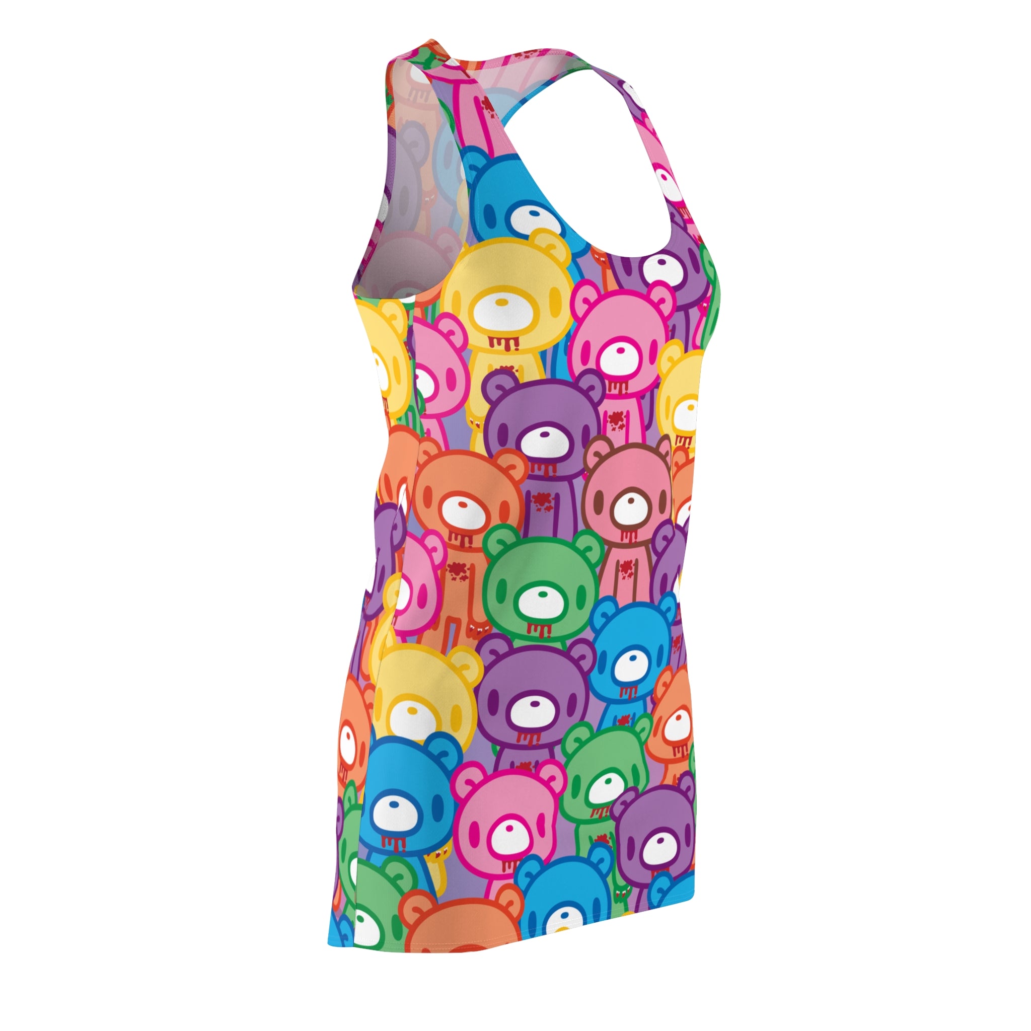 Gloomy Bear "Rainbow Dreams" Women's Cut & Sew Racerback Dress